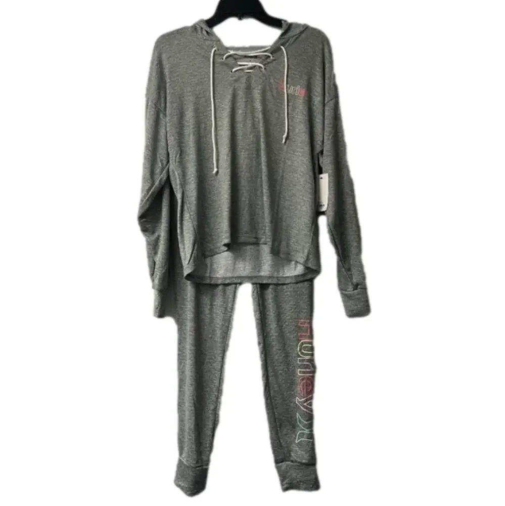 NWT! Hurley Hoodie Pajamas Lounge set Gray‎